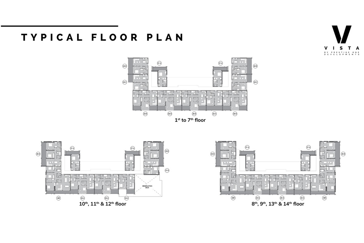 Prestige One Vista Floor Plans