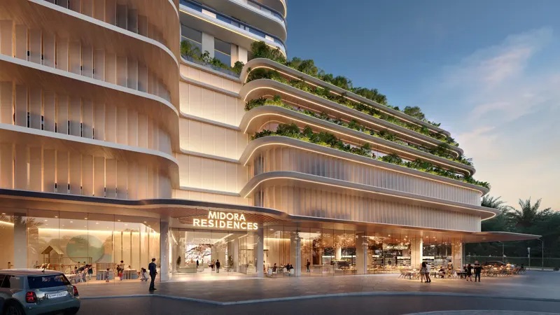 Qube Midora Residences Entrance View