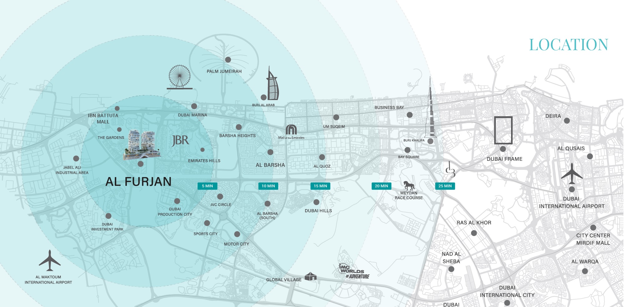 Reef 999 Residences Location Image