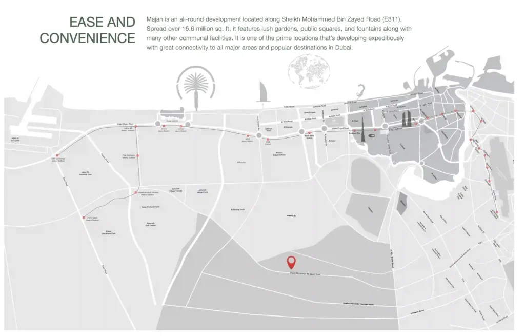 Samana Barari Lagoons Location Image