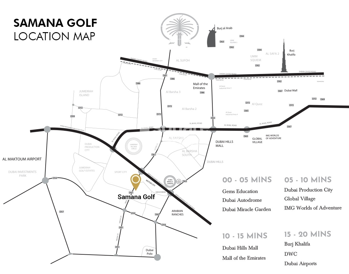 Samana Golf Avenue Location Image