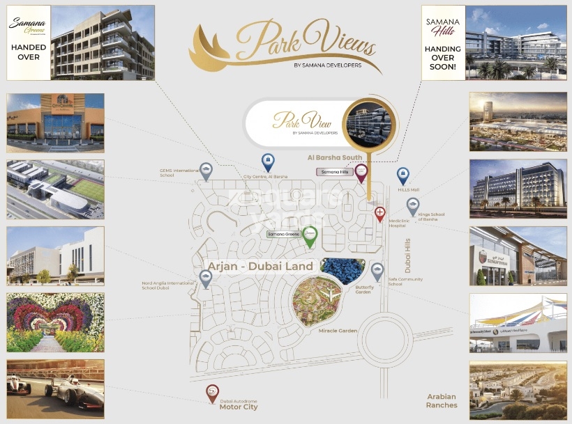 Samana Park Views Location Image