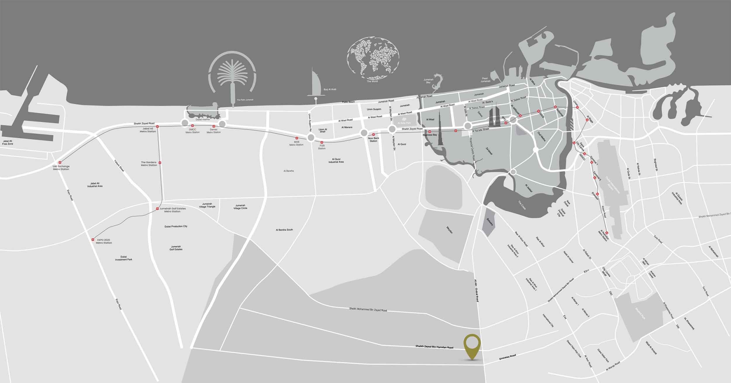 Samana Parkville Location Image