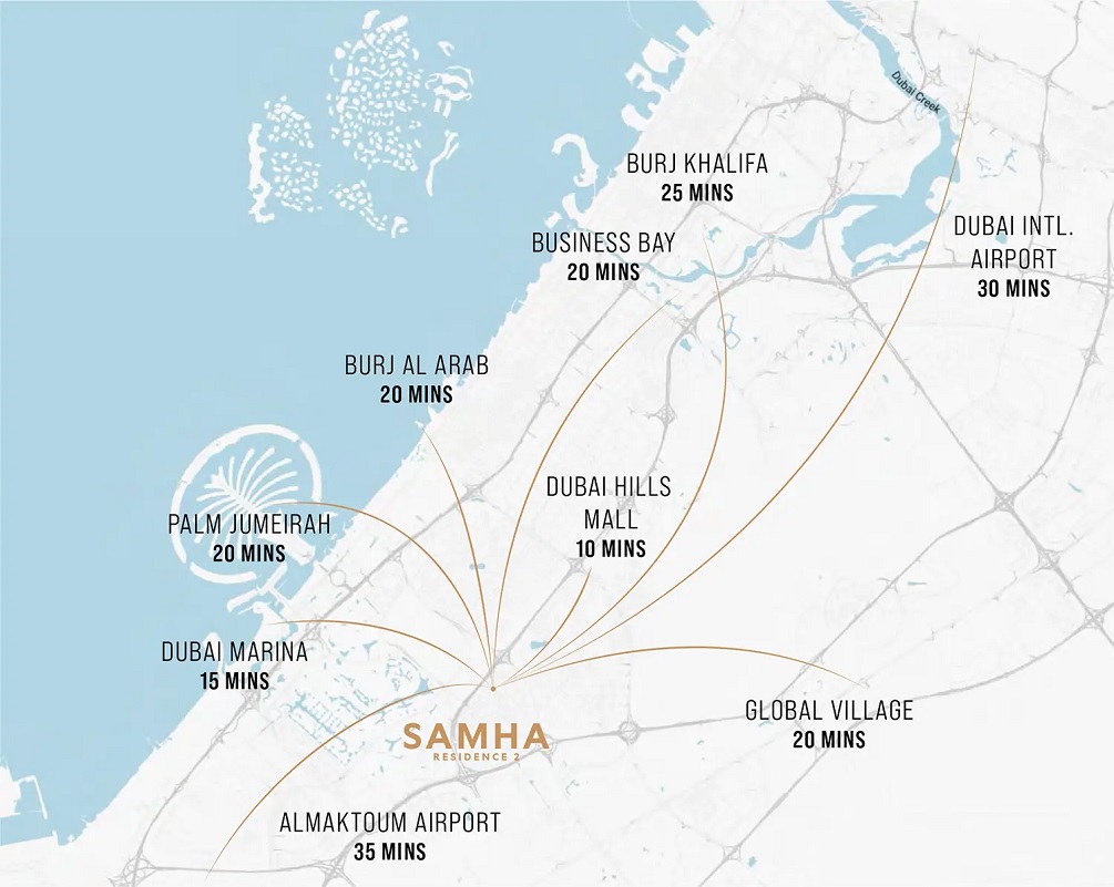 Samha Residence 2 Location Image