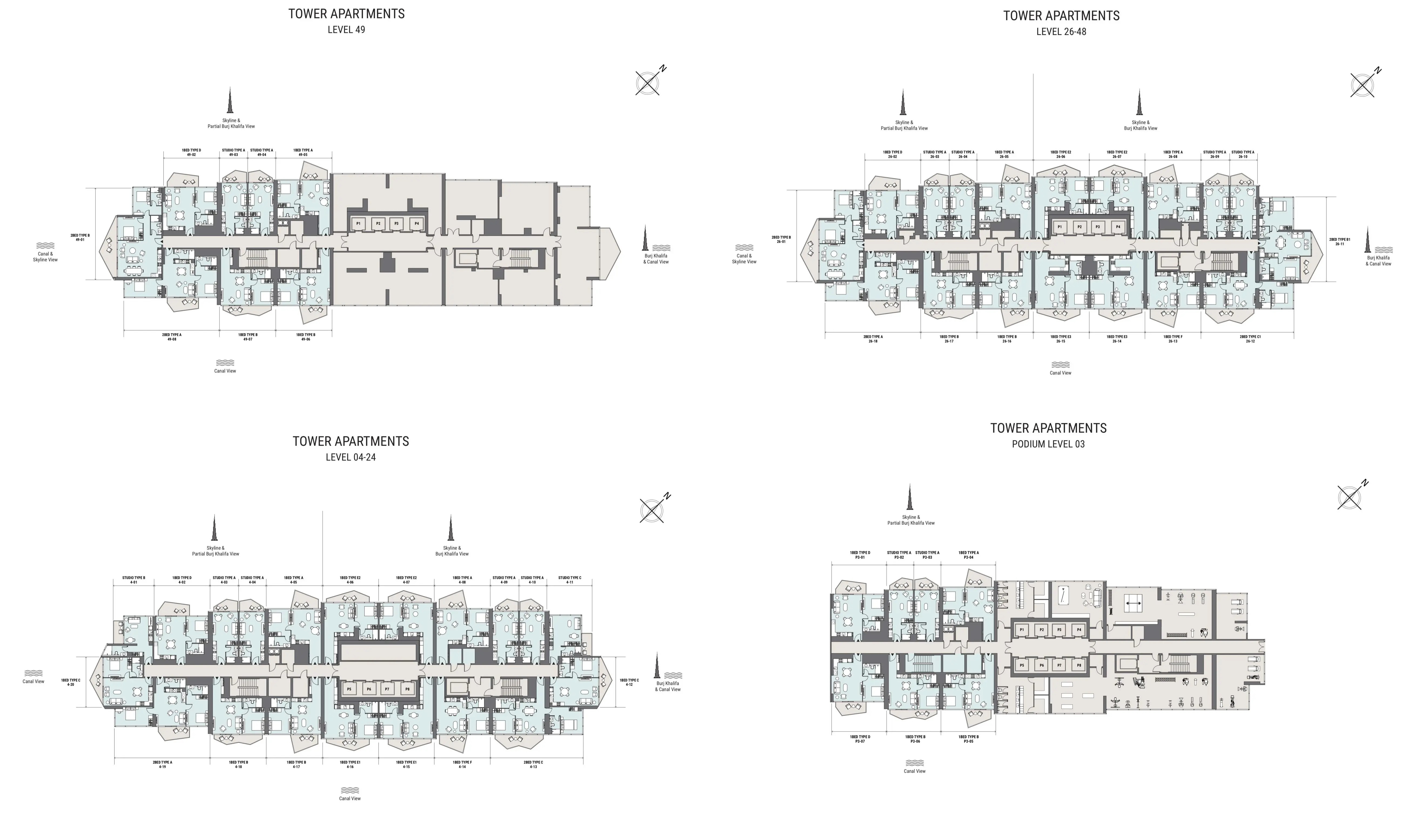 Select Peninsula Three Floor Plans