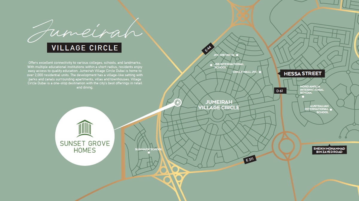 SNK Sunset Grove Homes Location Image