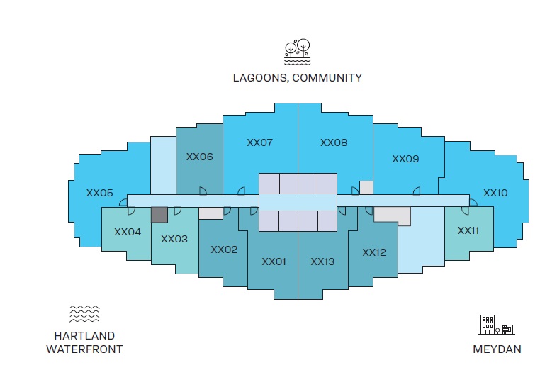Sobha 350 Riverside Crescent Floor Plans