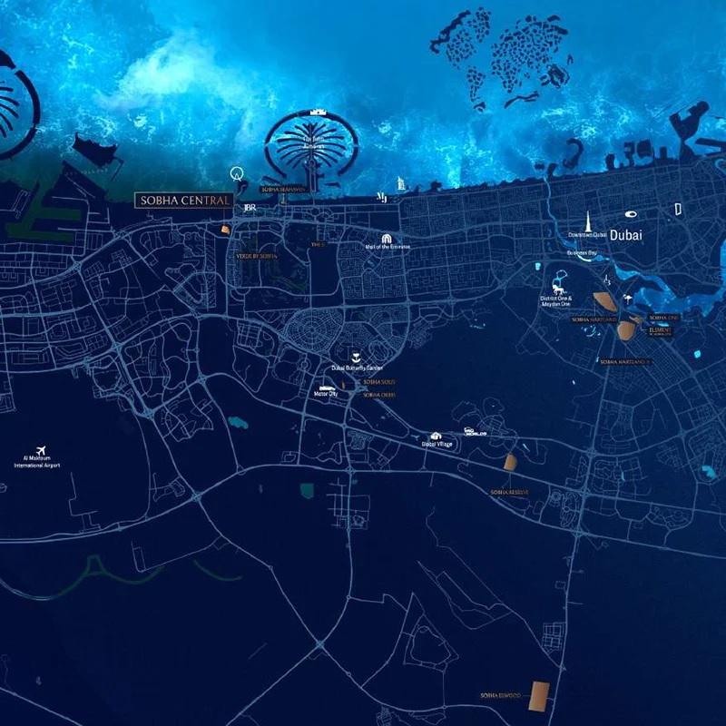 Sobha Central Location Image