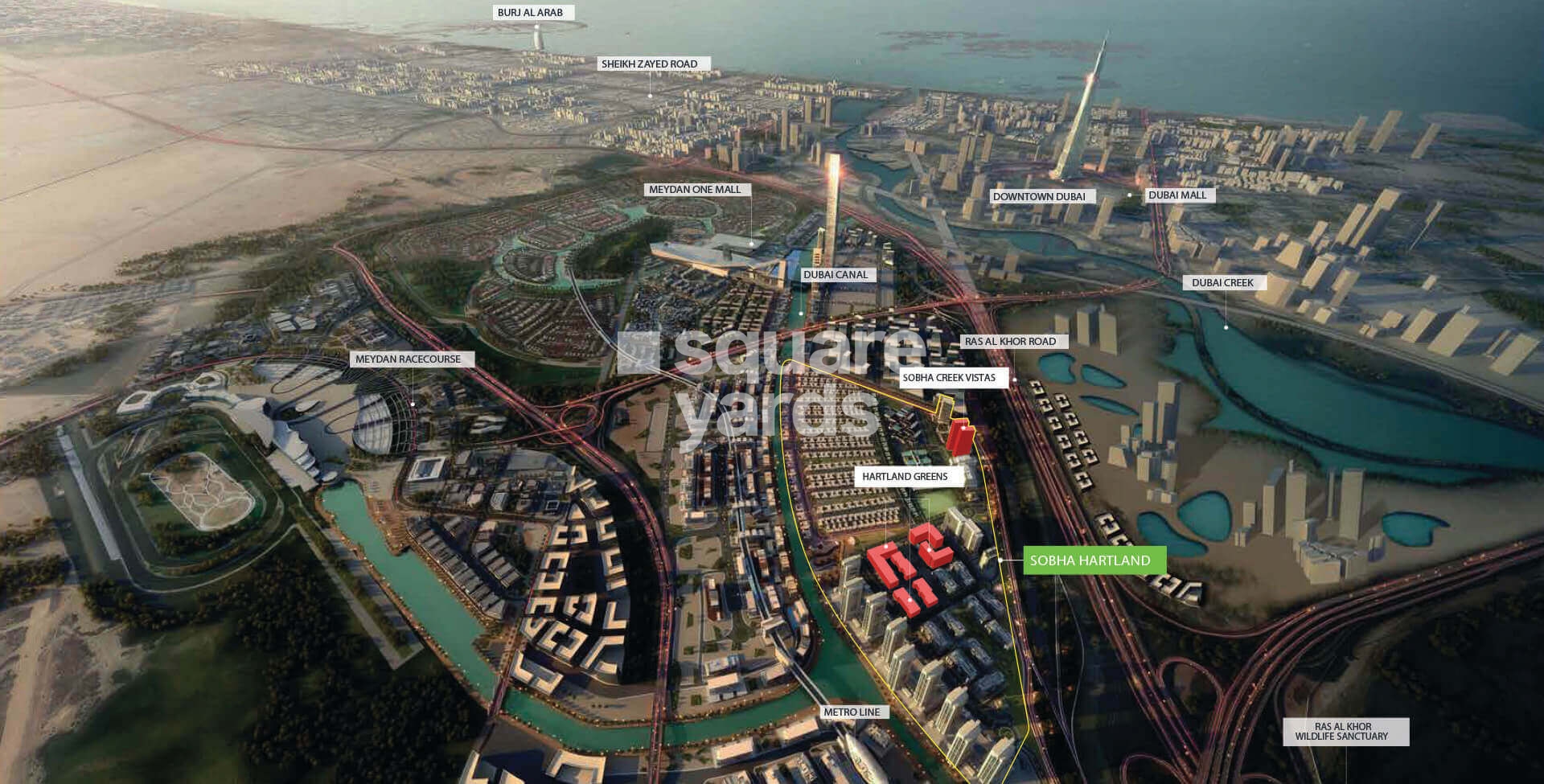 Sobha Creek Vistas Location Image