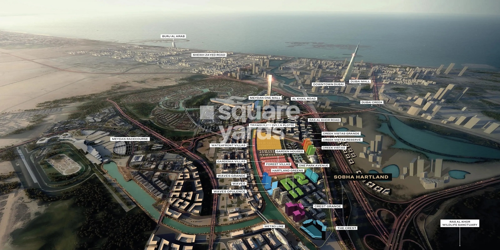 Sobha Crest Grande Location Image