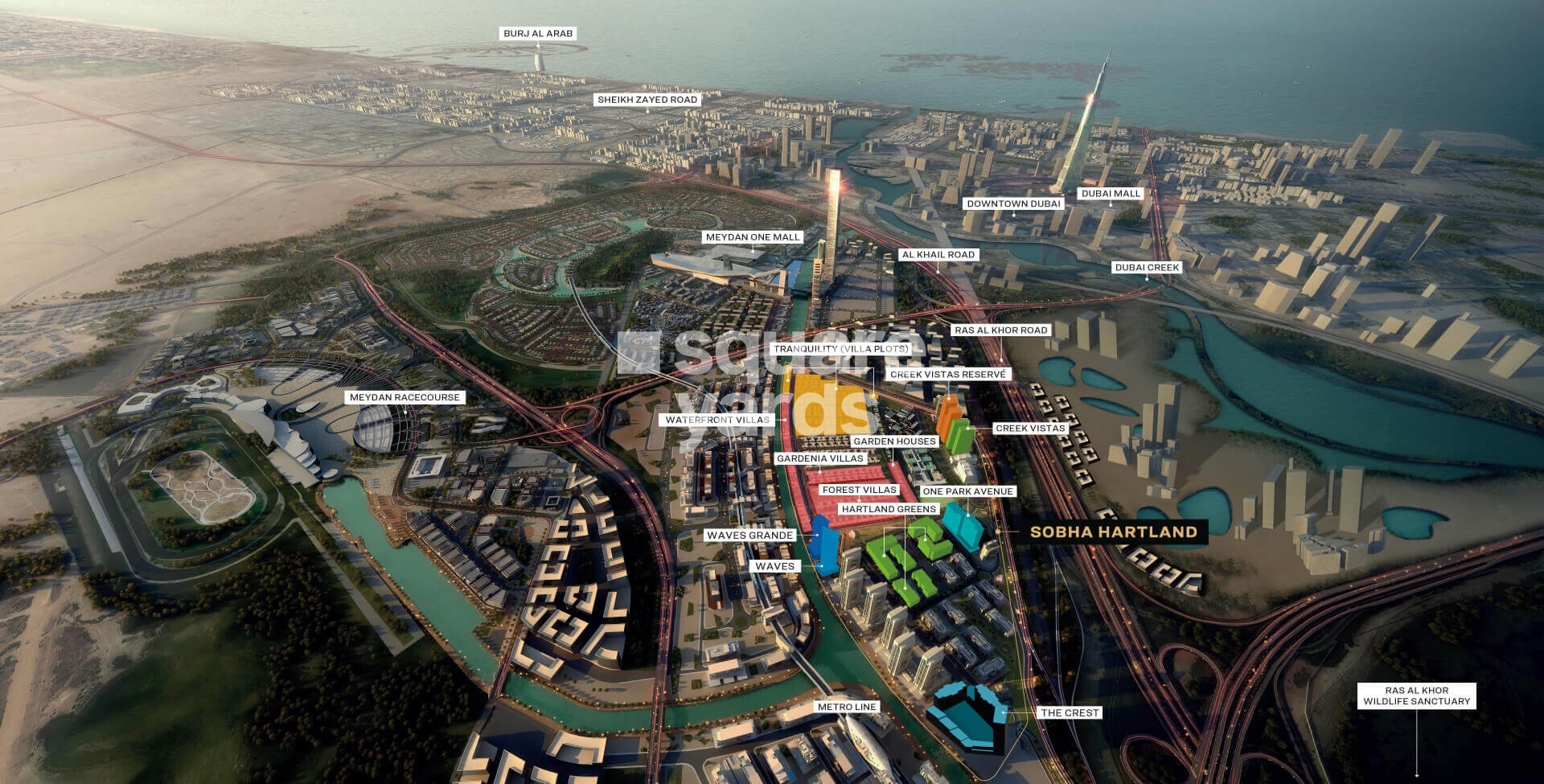 Sobha Hartland Gardenia Master Plan Image