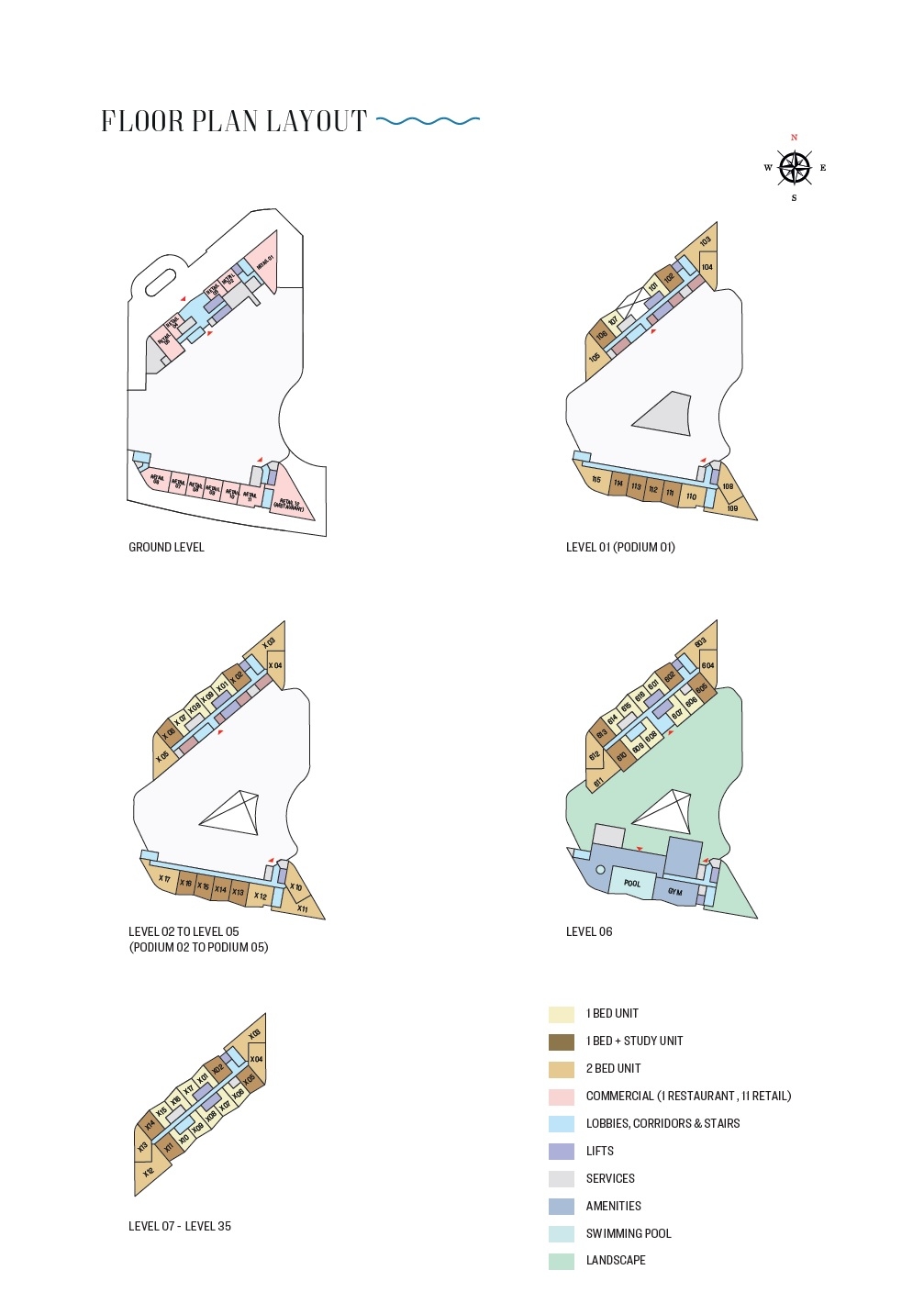 Sobha Hartland Waves Floor Plans