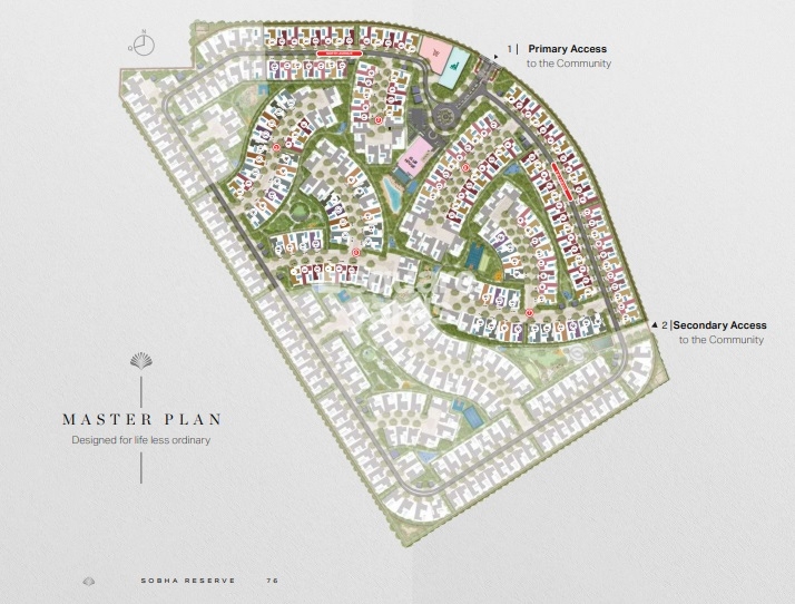 Sobha Reserve Villas Master Plan Image