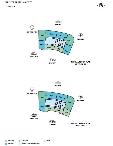 Sobha Seahaven Floor Plans