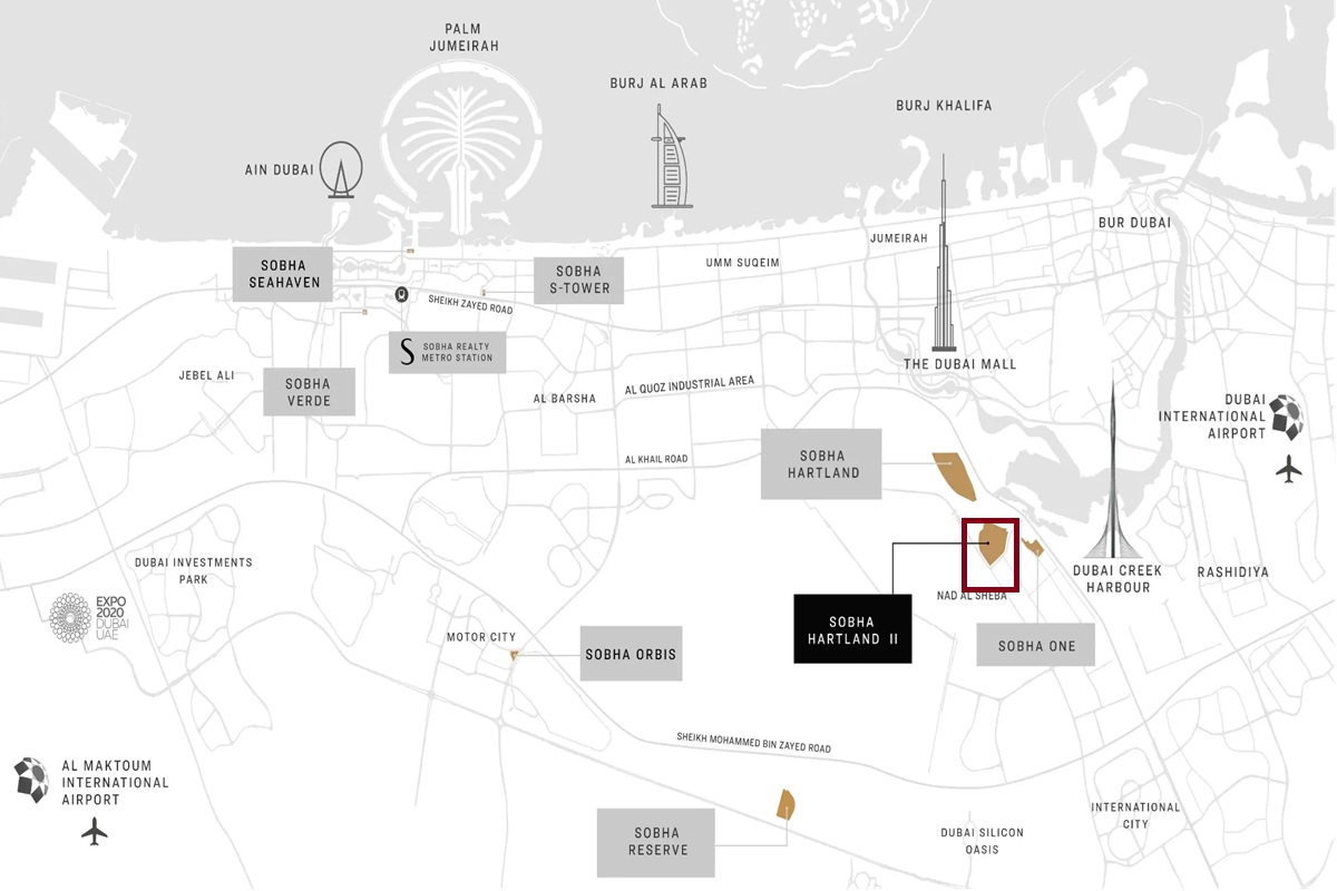 Sobha Skyscape Altius Location Image