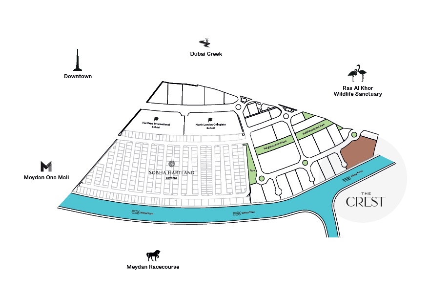 Sobha The Crest Master Plan Image