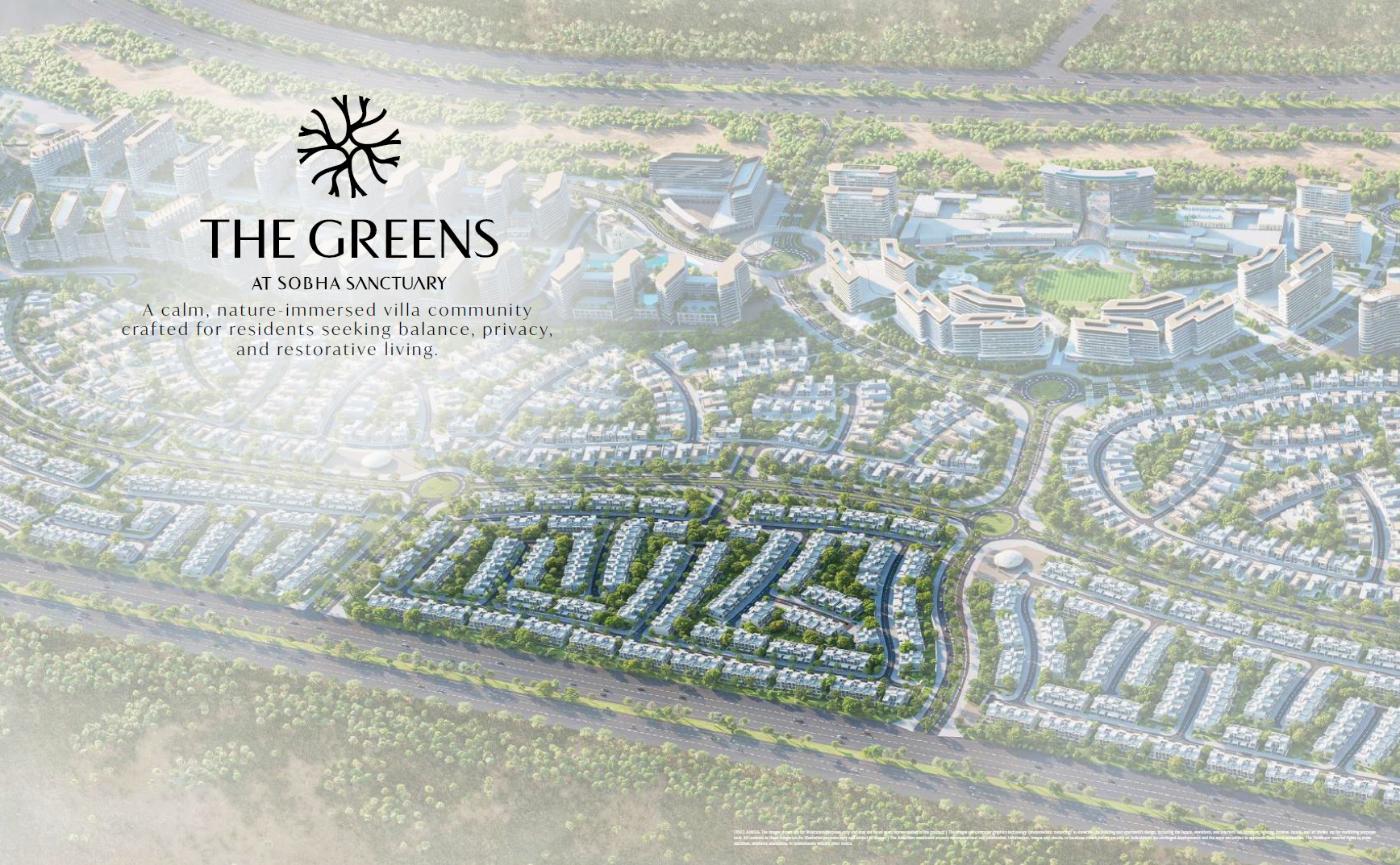 Sobha The Greens Villas Master Plan Image