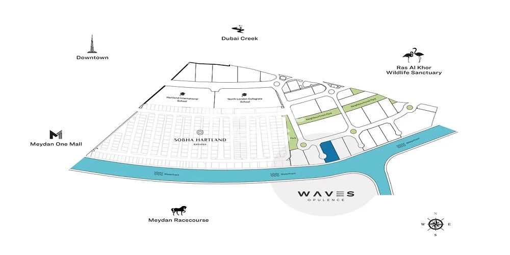 Sobha Waves Opulence Location Image