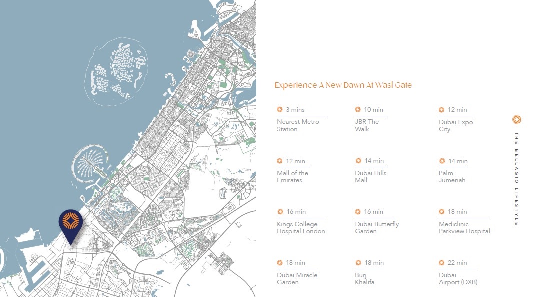 Sunrise Bellagio Location Image
