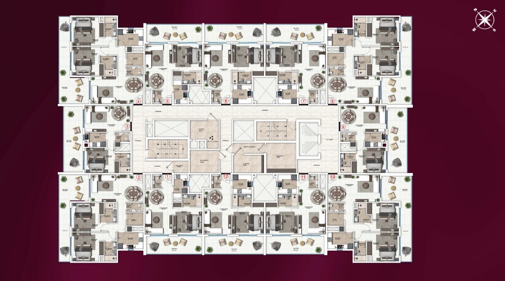 Symbolic Altus Floor Plans
