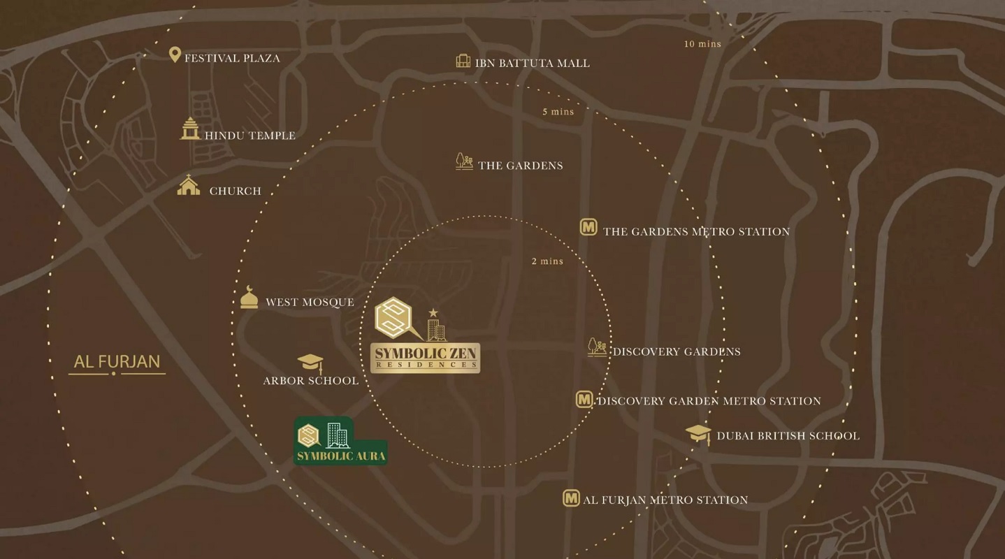 Symbolic Zen Residences Location Image