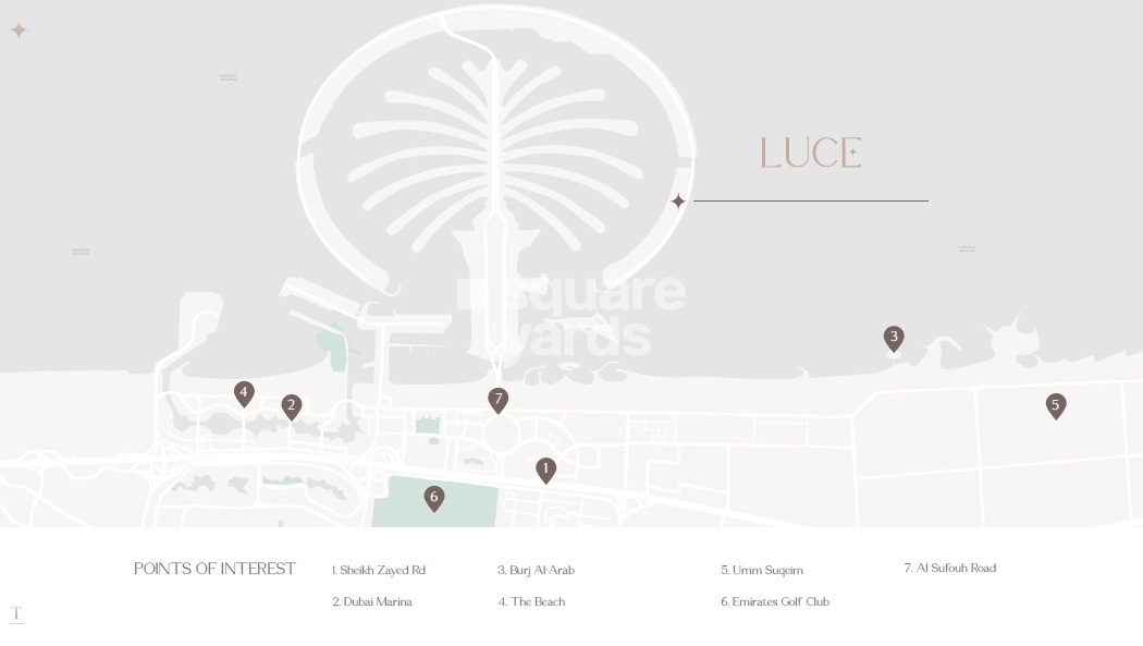 Taraf Luce Apartments Location Image