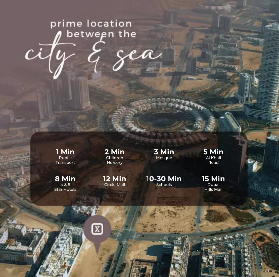 Tasmeer SquareX Residence Location Image