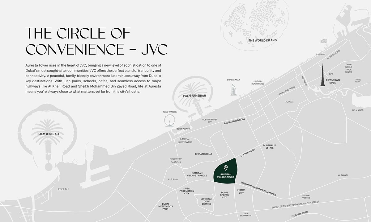 Tiger Auresta Tower Location Image