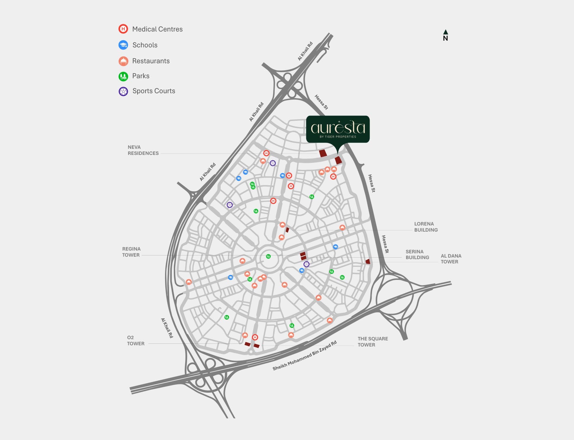Tiger Auresta Tower Master Plan Image