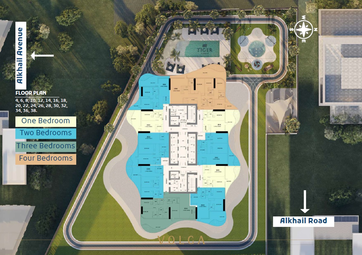 Tiger Volga Tower Floor Plans