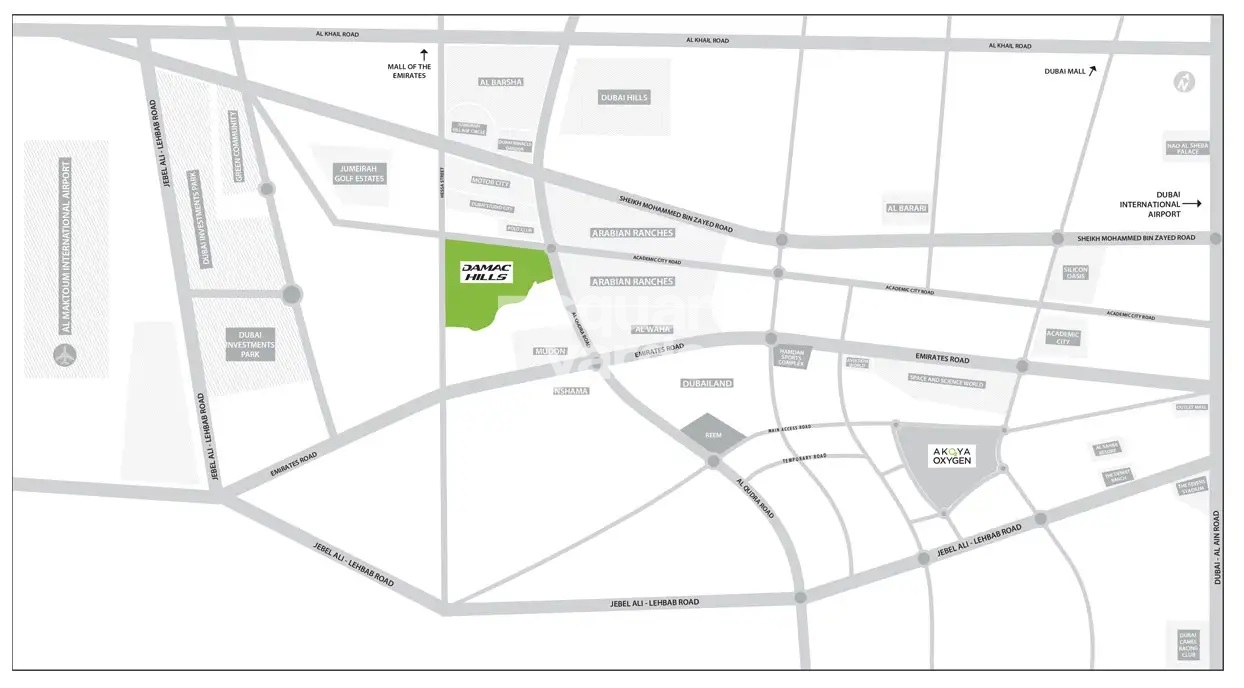 Townhouses on The Golf & The Park Location Image