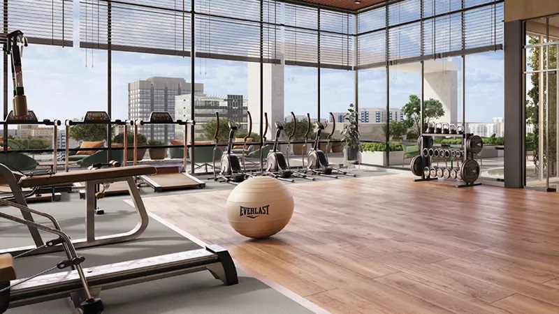 Tranquil Blossom 76 Gymnasium Image