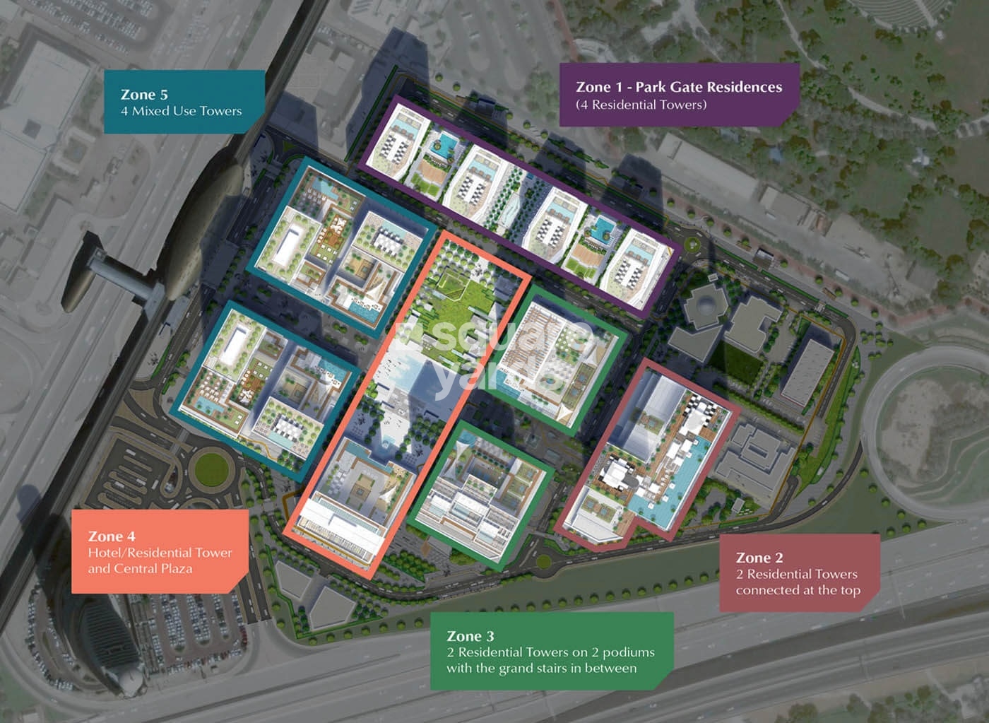 Wasl1 Park Gate Residences Tower A Master Plan Image