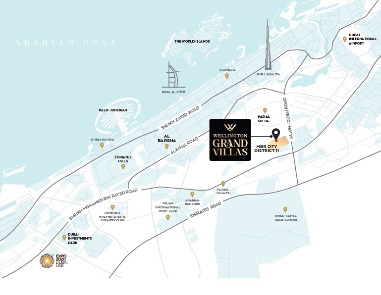 Wellington Grand Villas Location Image