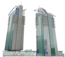 Fakhruddin Maimoon Twin Towers, Jumeirah Village Circle (JVC), Dubai