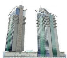 Fakhruddin Maimoon Twin Towers, Jumeirah Village Circle (JVC), Dubai
