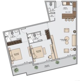 2 Beds 1229 Sq. Ft. Apartment in 2020 Marquis Apartments
