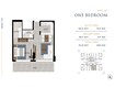 Aark Residences 1 Bed Layout