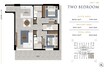 Aark Residences 2 Beds Layout