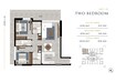 Aark Residences 2 Beds Layout