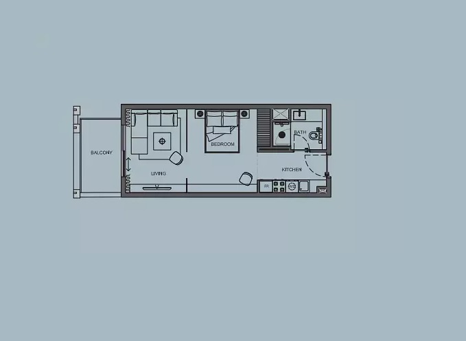 452 Sq. Ft. Studio in AB Cavalier