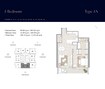 ABA Kempinski Marina Residences 1 Bed Layout