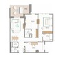 Abdulwahed Cresswell Residences 2 Beds Layout