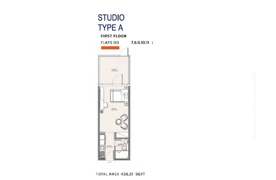 Abou Celia Residence Studio Layout