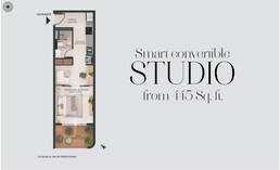 445 Sq. Ft. Studio in Acube Altair 52