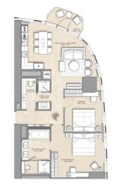 2 Beds 1124 Sq. Ft. Apartment in Address Harbour Point