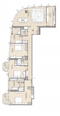 3 Beds 2410 Sq. Ft. Apartment in Address Harbour Point