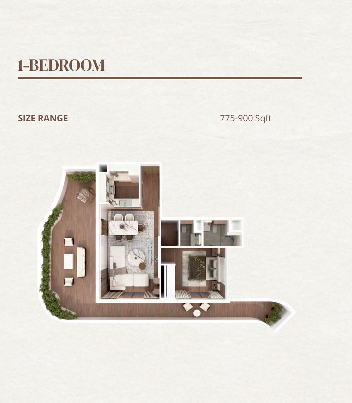 ADE Bararigate 1 Bed Layout