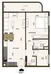 AGN Casa Aura 1 Bed Layout