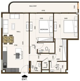 2 Beds 1076 Sq. Ft. Apartment in AGN Casa Aura